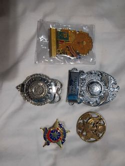 Police Badge and Pin Collection – Lot of 5