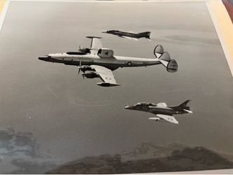 Navy Super constellation with F-4 Phantom II & a Skyhawk
