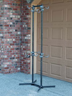 CXWXC Freestanding 4-Bike Storage Rack Tower