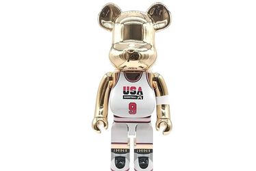 Medicom Toy Bearbrick Michael Jordan 1992 Usa 1000% Gold Chrome Figure Jg1225lzxzmia