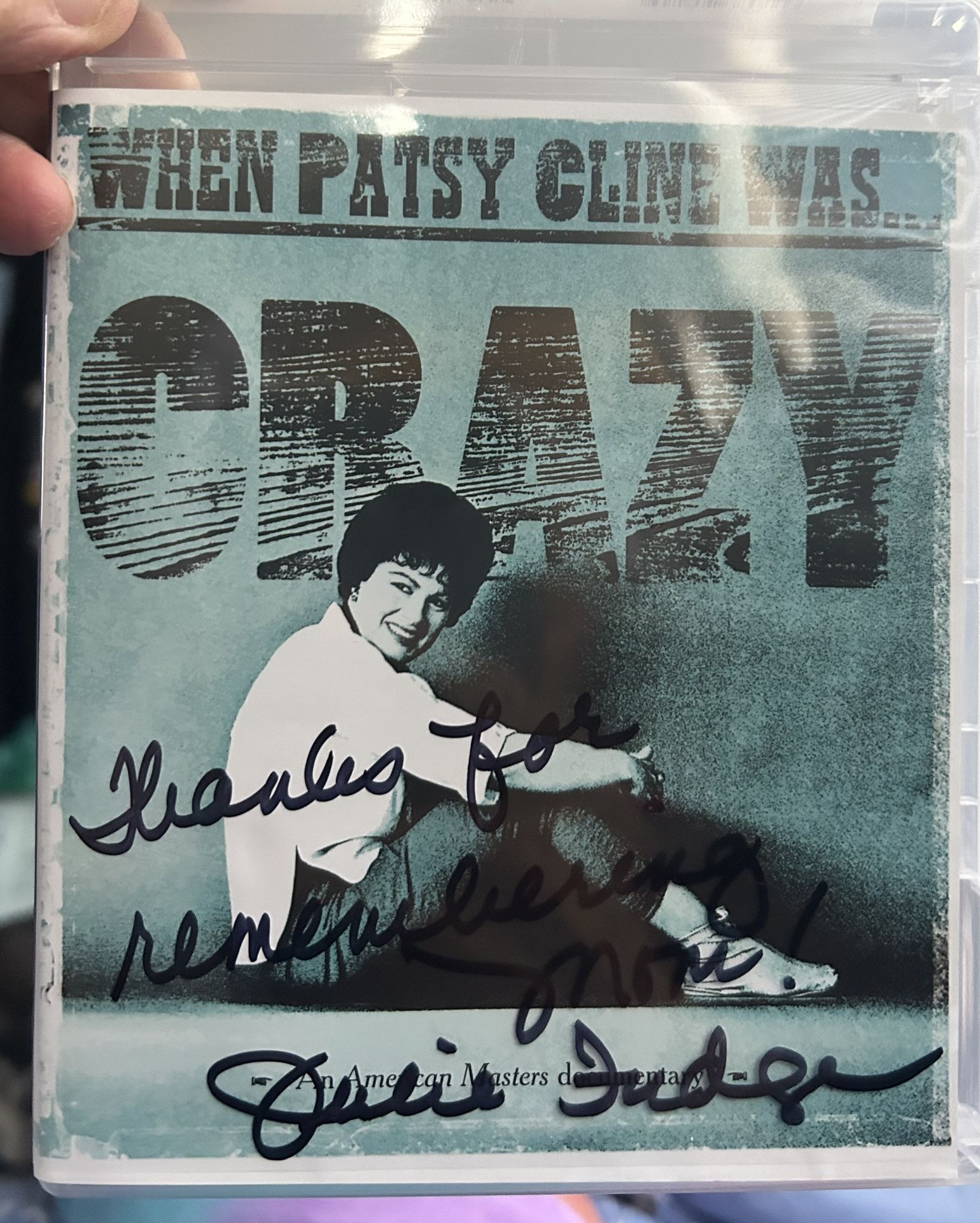 NEW DVD WHEN PATSY CLINE WAS CRAZY . Signed By Her Daughter Julie Fudge