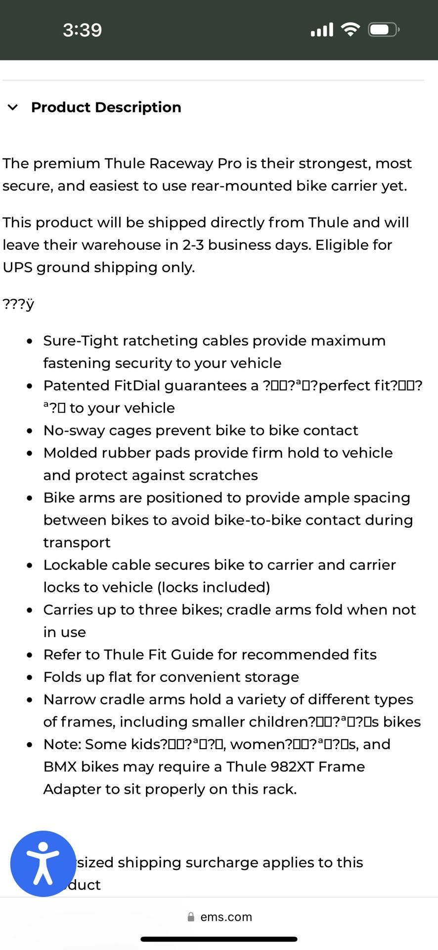 thule car bike rack