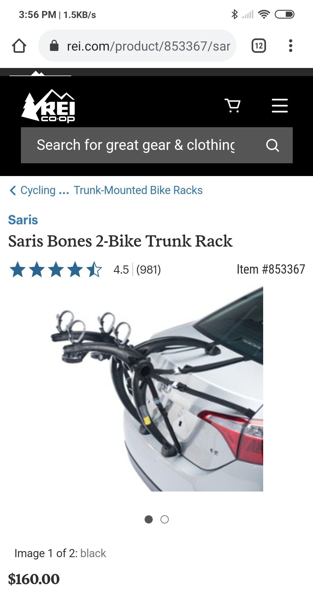 Bike rack for SUV, Sedan, hatch back. Best brand out there. Rarely used. $90 or OBO