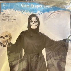 Grim Reaper Robe Costume Size Small(4-6)