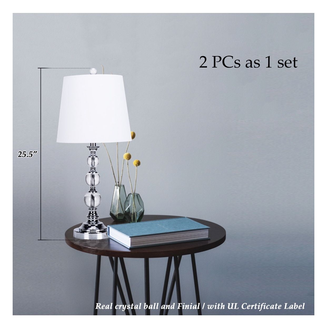 2 table lamps