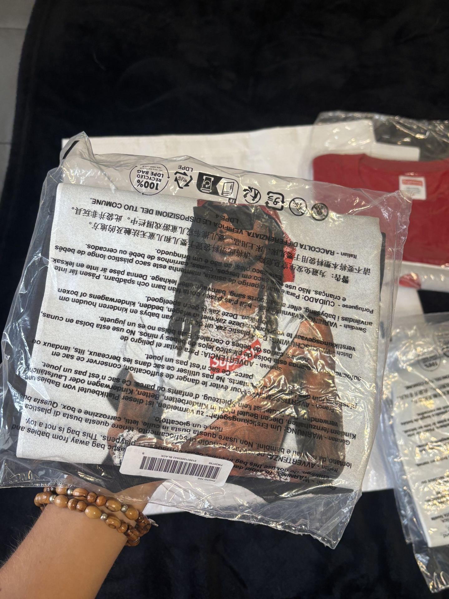 Supreme Playboi Carti Photo Tee FW25 - Heather Grey - Size S - FW25 In Hand