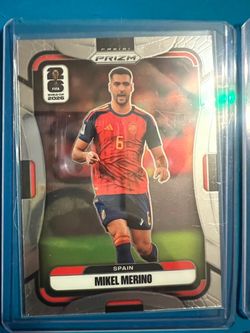 Lote 7 Cartas Panini Prizm World Cup 2026 - Iniesta, Rice, Trent, De Paul + 3
