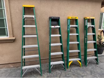 I have 4 ladders 3-/ 6 ft $90 each and 1 is 7ft asking $110 thanks