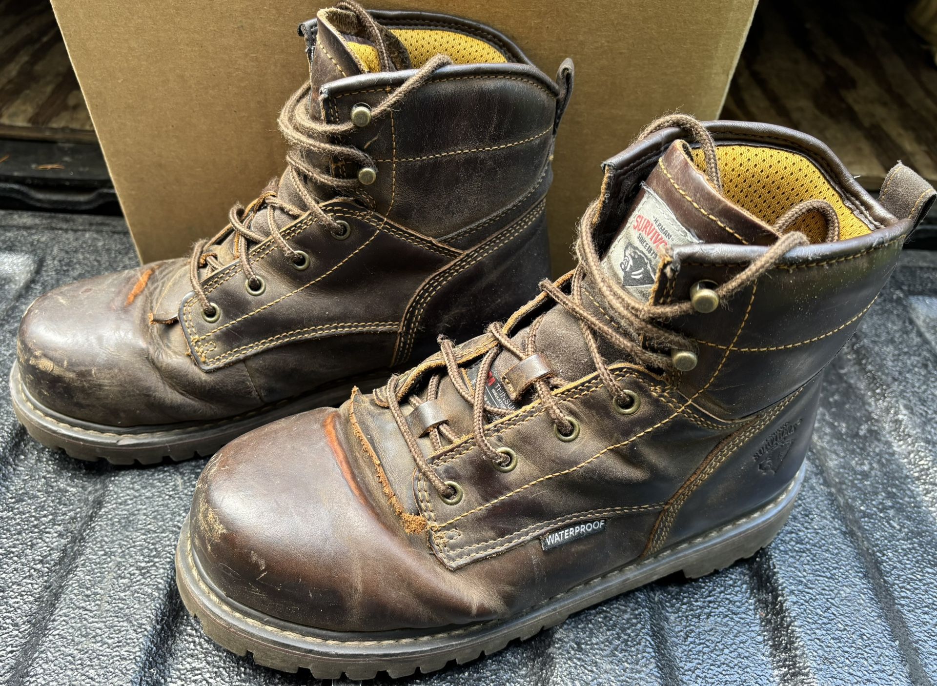 Waterproof Steel Toe EH Work Boots, Herman Survivors, Men's 10.5