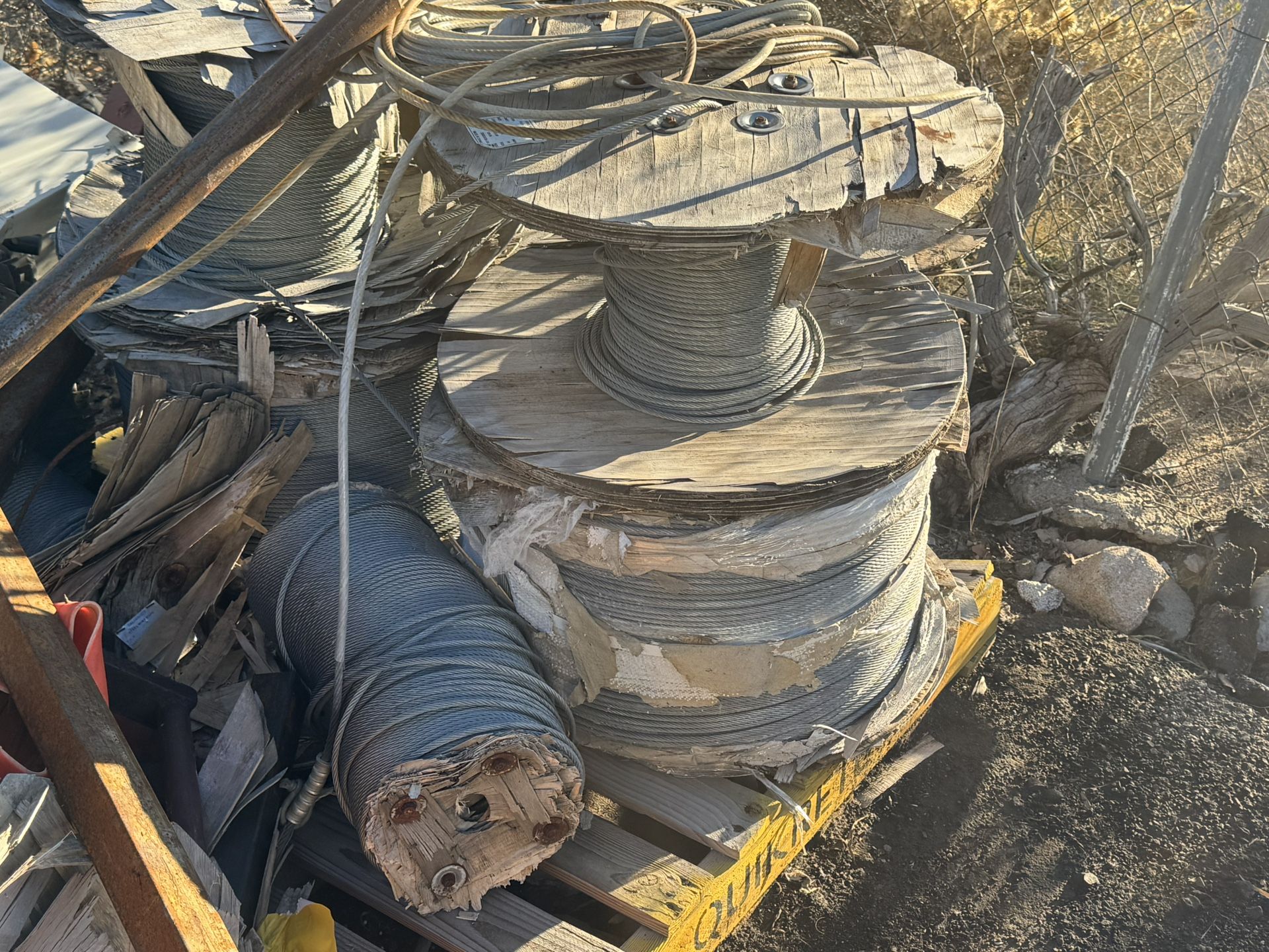 Spools Of Steel Cable