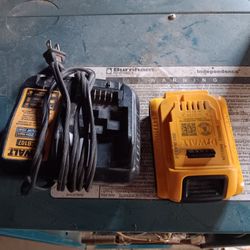DeWalt 20V MAX battery and charger. 