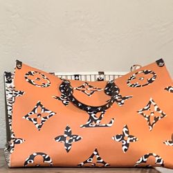 Limited Edition Louis Vuitton OnTheGo Tote Bag Jungle Monogram 