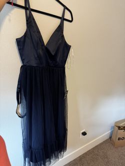 Lulus Medium Party Dress Navy Blue 