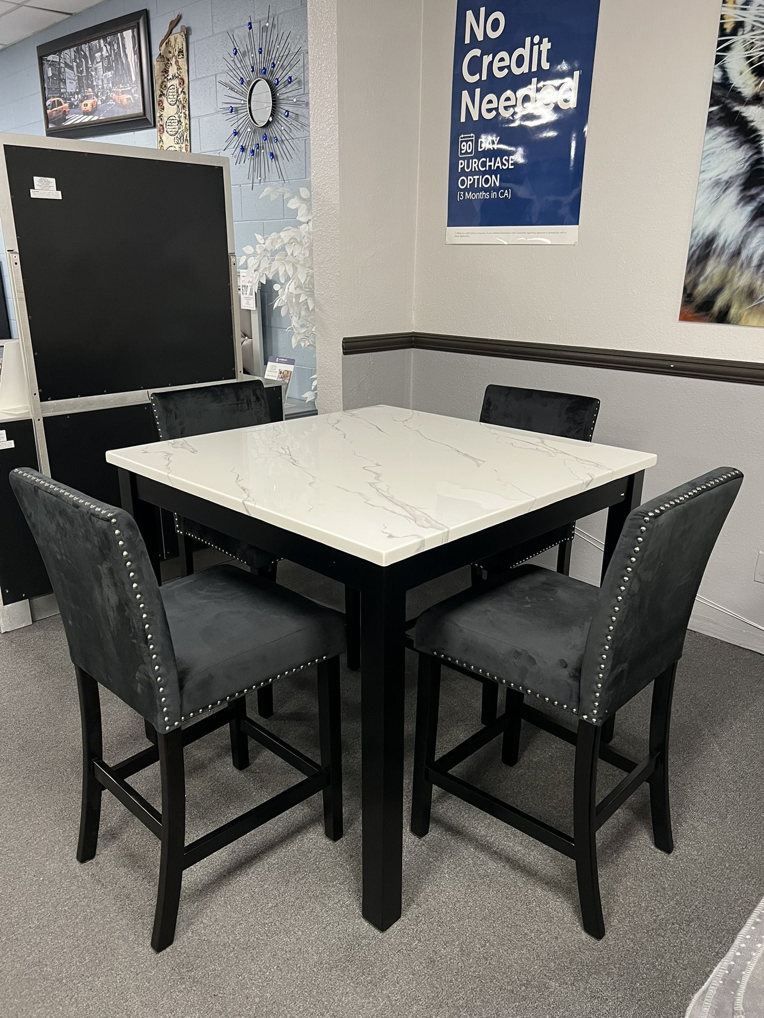 5PC Counter Height Dining Table Set