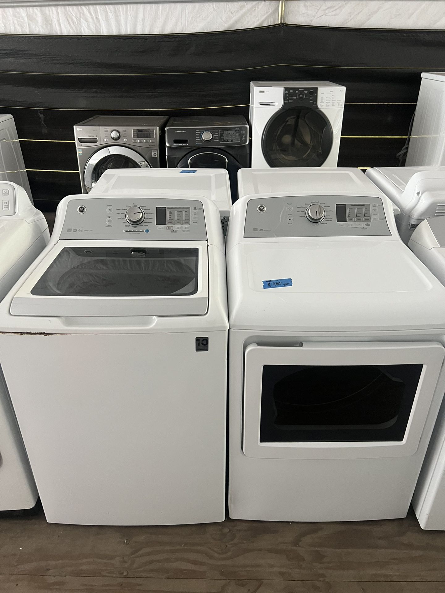 Ge Washer&dryer Large Capacity Set 60 day warranty/ Located at:📍5415 Carmack Rd Tampa Fl 33610📍