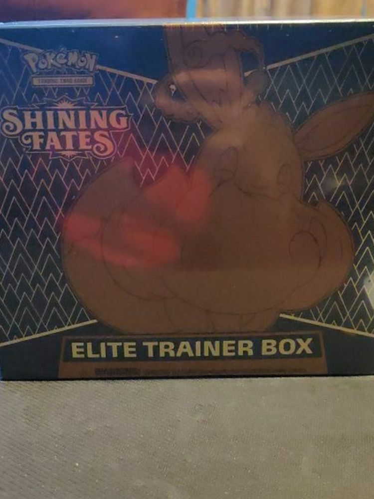 Pokemon Cards Shining Fates Elite Trainer Box, Tins And pikachu V Box