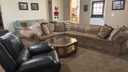 Beautiful sofa set goose down pillows