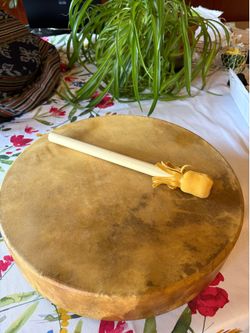 16 “ Native American Drum - Duwamish Tribe & Carrying Case