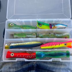 Professional Saltwater Topwater Lot - Nomad Design Chug Norris & Halco Slidog