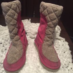 SOREL Campus Tall Boots Pink Girl Size 13