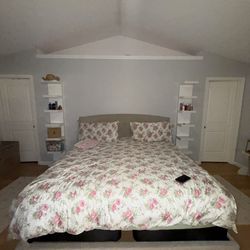 King Size Bed With Mattress Set 