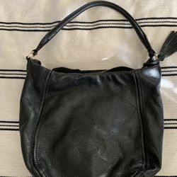 J Crew Black Leather Purse