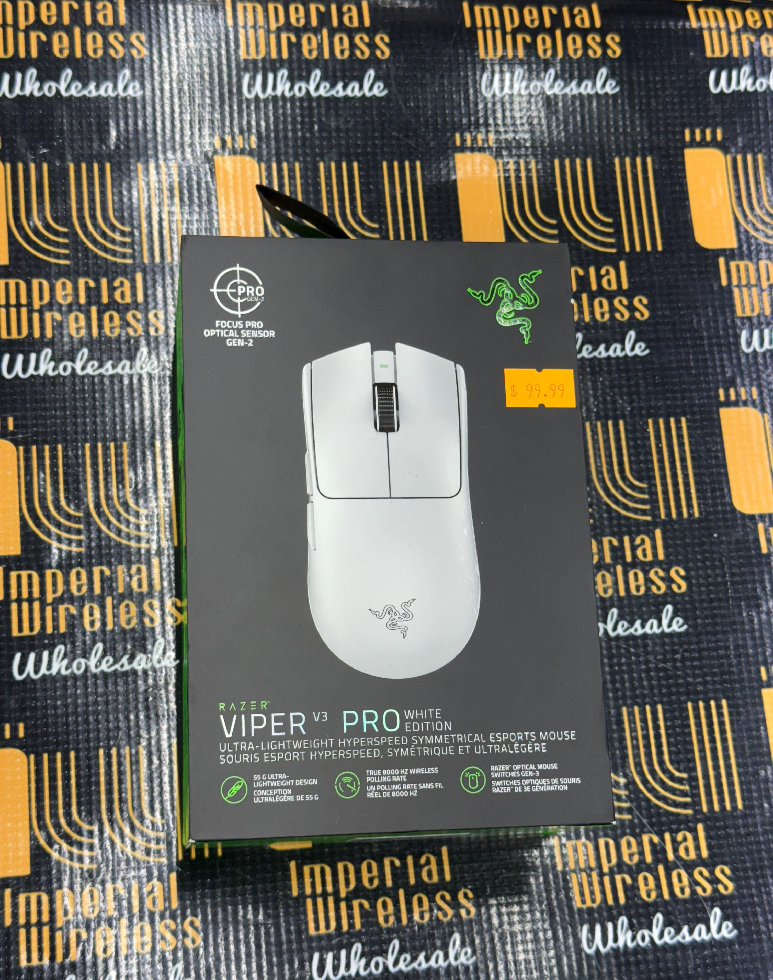 Razor Viper V3 Pro White Mouse Edition