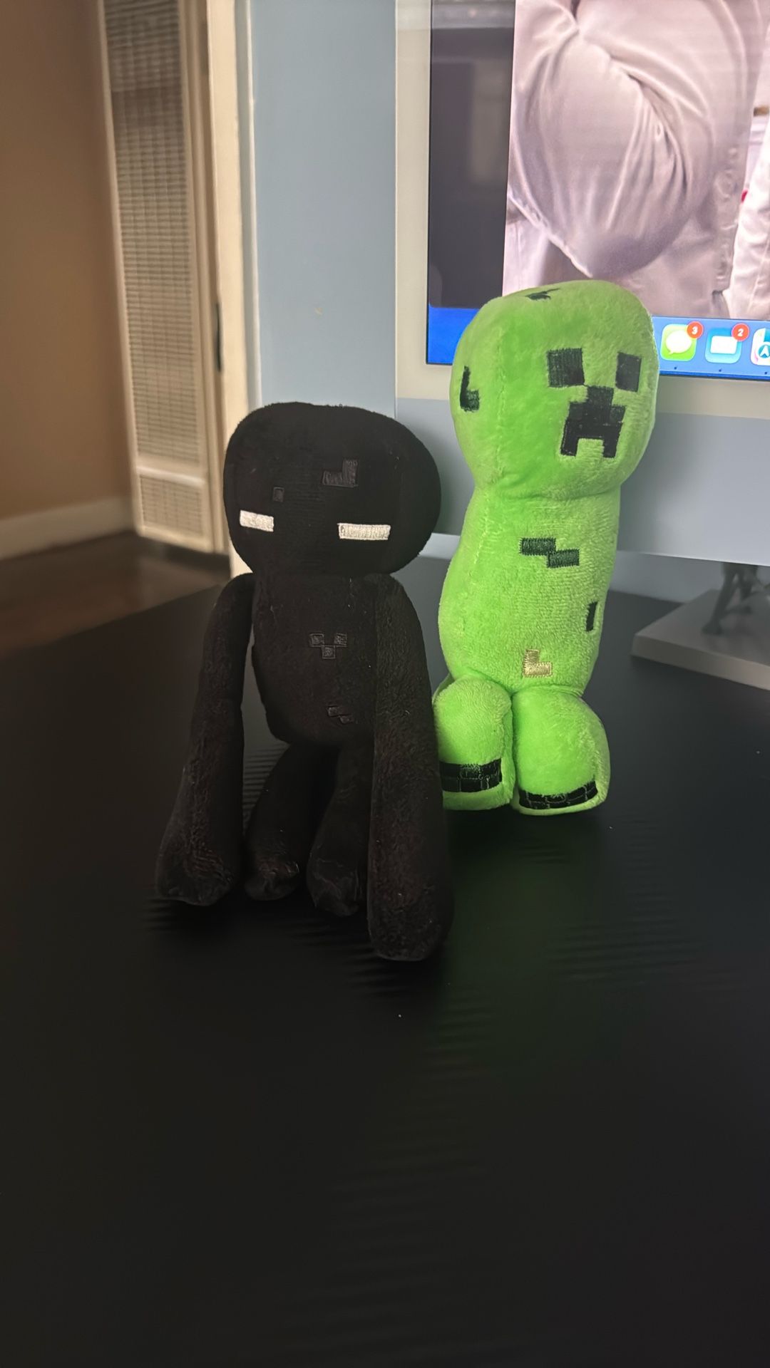 Minecraft Plush Enderman Creeper lot of 2 stuffed animals