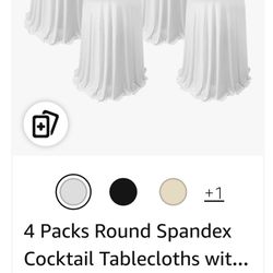 Round Spandex Cocktail Tablecloths 