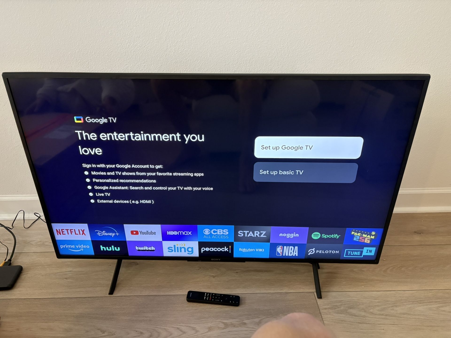 50” Sony Google Smart TV