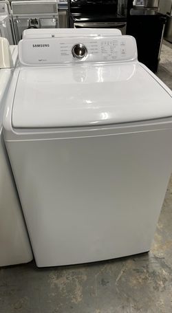 Samsung Top Load Washer – HE, Self Clean, White