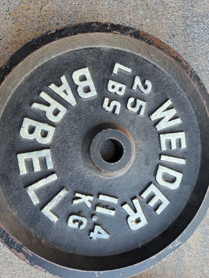 Weight Plate Fake Weights Styrofoam 45 Lb Three Pairs Barbell