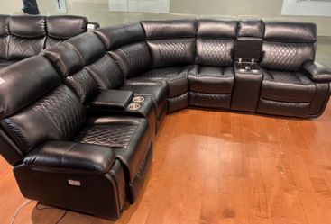 New luxury power recliner sectional couch / free delivery