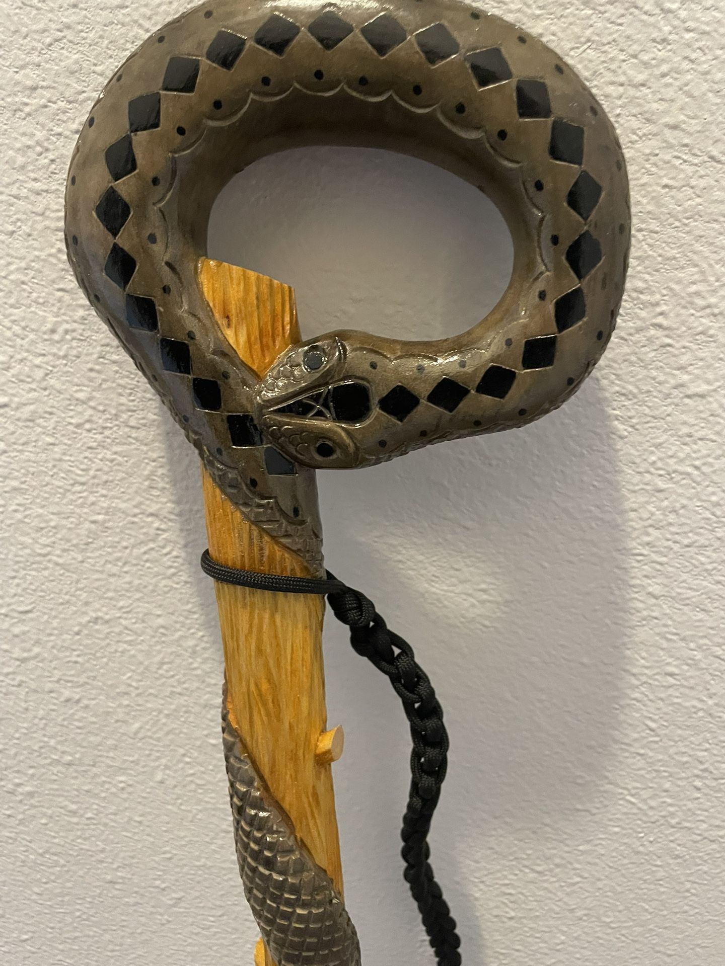 Hand Carved Wood Walking Stick/cane Christmas Present