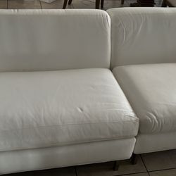 White Leather Sofa