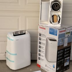 Toshiba 12,000 BTU ASHRAE (8,000 BTU SACC) Portable Air Conditioner, Cools up to 350 Sq.Ft., with Dehumidifier & Fan mode, Control with Remote, Amazon