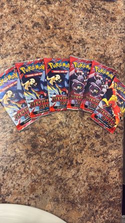 (x6) FACTORY SEALED “Destined Rivals” BOOSTER PACKS! NEW! $55