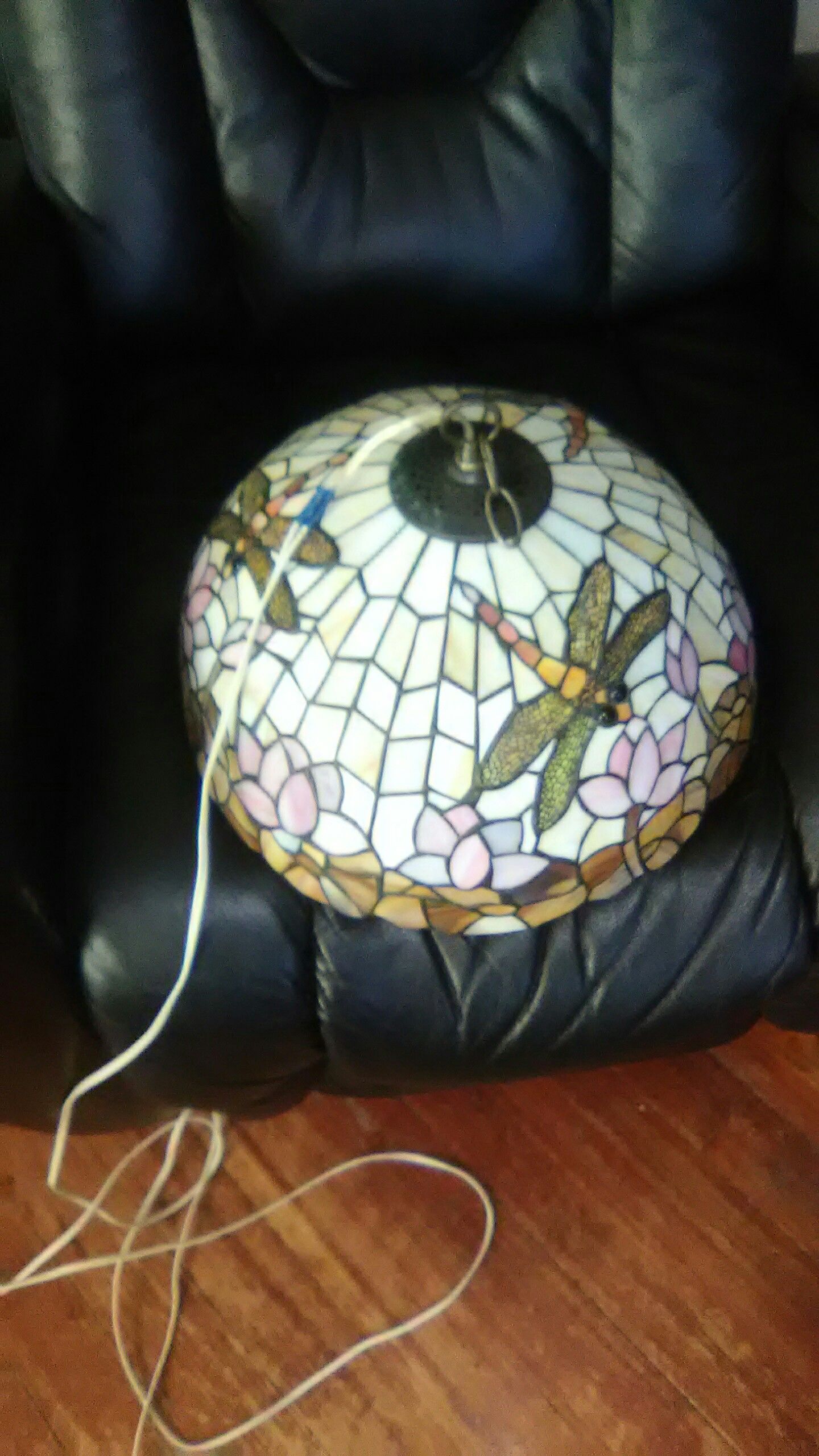 STAINED GLASS HANGING LAMP price reduction