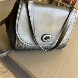 Black Leather Purse Coach 