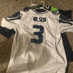 White Seattle Seahawks Wilson Jersey