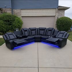 🆕 Power Reclining Sectional Couch Sofa