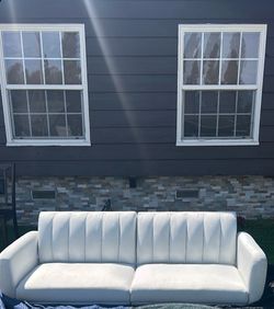 White convertible sofa bed