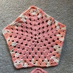 3 Crocheted Doilies 
