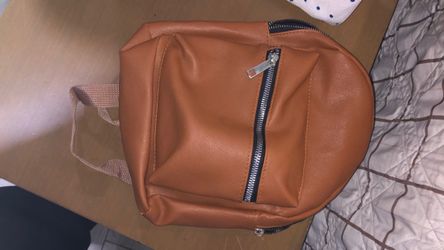 Small brown backpack