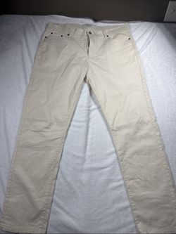 NWT Collars & Co Men's 38x30" CEO Chino Five Pocket Cotton Stretch Pants Stone