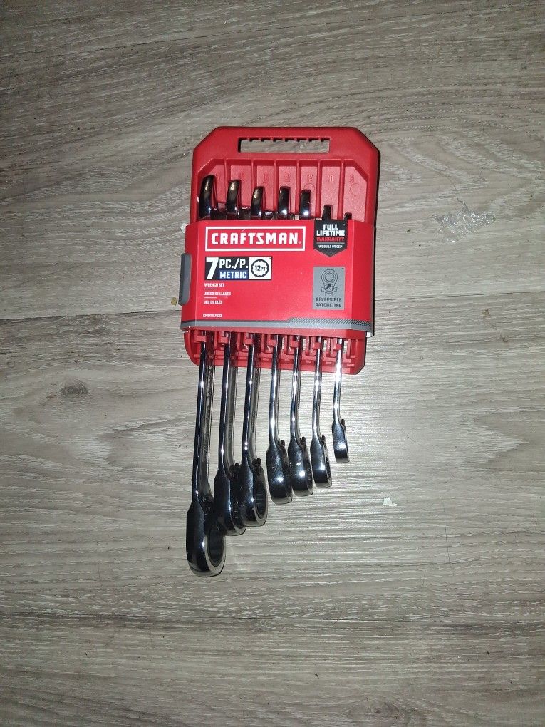 Craftsman 7 PC Reversible Ratcheting Wrench Set