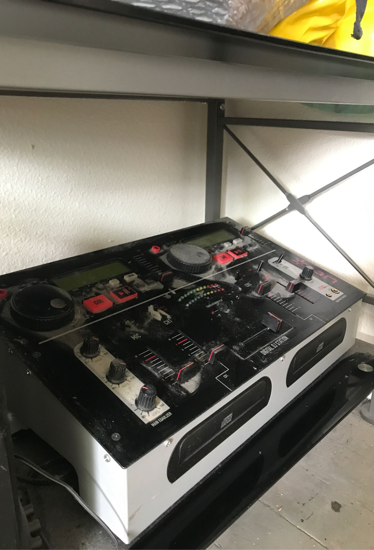 Digital DJ station with two speakers