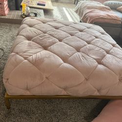 Way Fair Pink Ottoman 