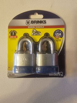 Brinks
1-1/8 in. (44 mm) Laminated Steel Keyed Padlock, 4-Pack