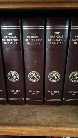 National Geographic magazines